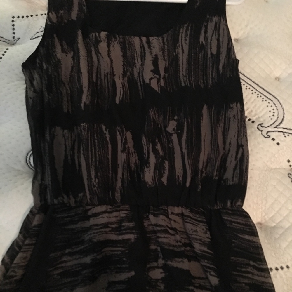 Black and dark tan dress, NWOT, size xs